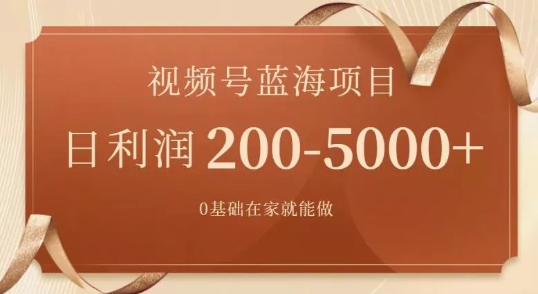 外边收费699视频号项目，最新玩法，简单好操作，一人可做，日四位数