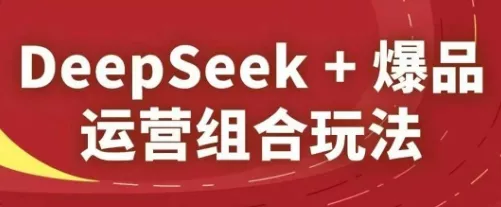 DeepSeek+爆品运营组合玩法,2025淘系精品课