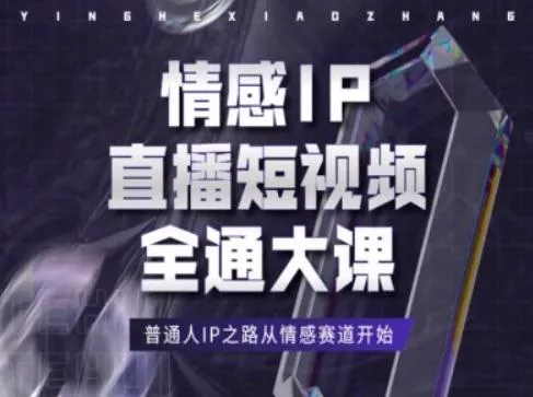 情感IP直播短视频全通大课,普通人IP之路从情感赛道开始