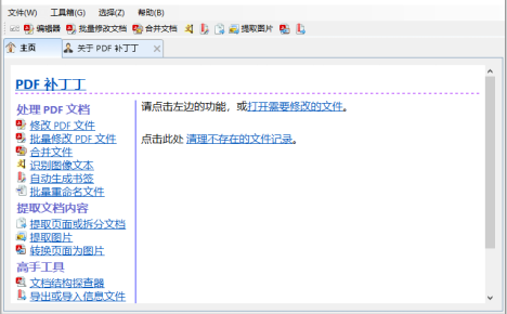 PDFPatcher v1.1.3.4663 PDF文件编辑软件中文绿色版